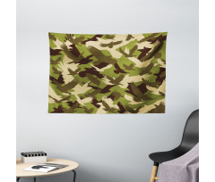 Open Wings Camouflage Wide Tapestry