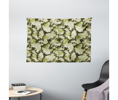 Jungle Camouflage Design Wide Tapestry
