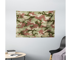 Pattern in Forest Colors Wide Tapestry