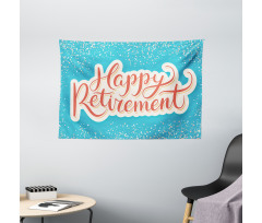 Happy Retirement Wide Tapestry