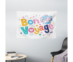 Happy Message Wide Tapestry