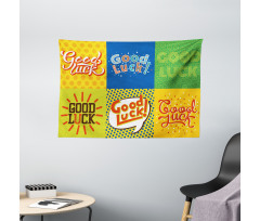 Lucky Pop Art Wide Tapestry