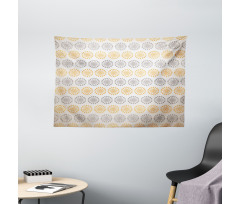 Modern Bohem Flower Wide Tapestry