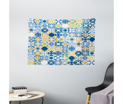 Mosaic Azulejo Wide Tapestry