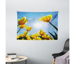 Field Summer Blooms Wide Tapestry