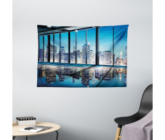 Buildings with Glass Wide Tapestry