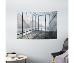 Mountain Ocean Scenery Wide Tapestry