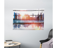 Airport Office Scenery Wide Tapestry