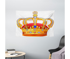 Majestic Royal Sign Crown Wide Tapestry