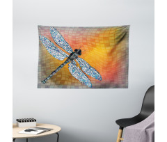 Drangonfly Digital Theme Wide Tapestry