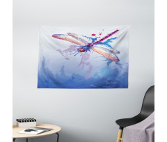 Abstract Dragonfly Wide Tapestry