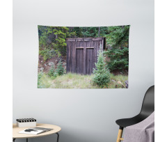 Cottage in Farm Forest Wide Tapestry