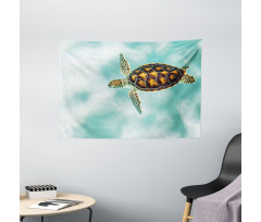 Endangered Baby Turtle Wide Tapestry