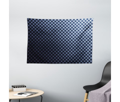 Checkered Halftone Wide Tapestry