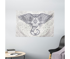 Bohem Hippie Motif Wide Tapestry