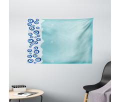 Vertical Shape Border Wide Tapestry