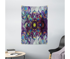 Grunge Futuristic Mandala Tapestry