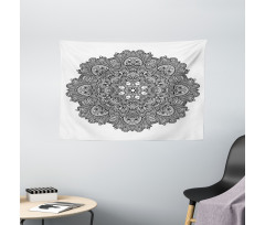 Detailed Mosaic Theme Wide Tapestry