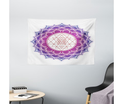 Mystical Yantra Mandala Wide Tapestry