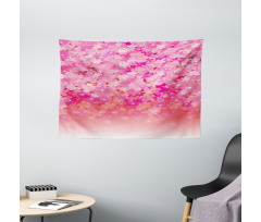 Cherry Bloom Tree Wide Tapestry