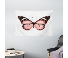 Butterfly Valentines Wide Tapestry