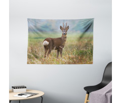 Deer Wildlife Wide Tapestry