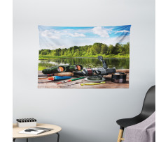 Fishing Tackle Wide Tapestry
