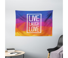 Famous Slogan Wide Tapestry