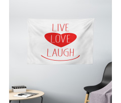 Heart Smile Wide Tapestry