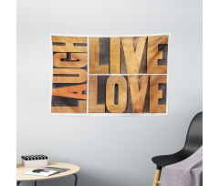 Life Message Wide Tapestry