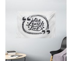 Happy Lifestyle Wide Tapestry