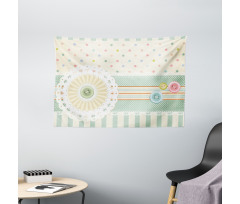 Sewing Theme Border Wide Tapestry