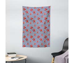 Maritime Themed Pattern Tapestry