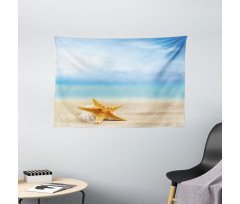 Scallop Sea Star Wide Tapestry