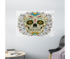 Calavera Featured Wide Tapestry