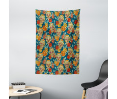 Diamond Eyes Roses Tapestry