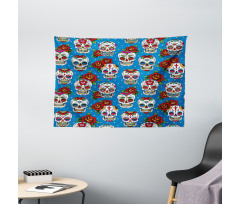 Mexican Retro Dots Wide Tapestry