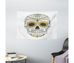 Folk Floral Wide Tapestry