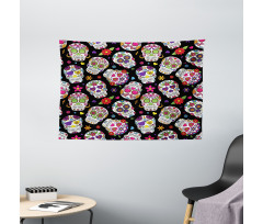 Mexico Themed Design Wide Tapestry