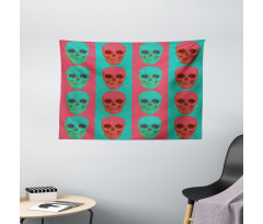 Skull Gothic Wide Tapestry