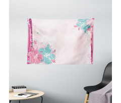 Bouquet of Hibiscus Art Wide Tapestry