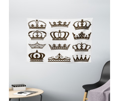 Royalty Crowns Wide Tapestry
