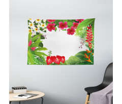 Plumeria Crepe Gingers Wide Tapestry