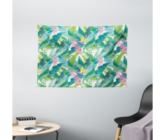 Flowers Plumeria Lilacs Wide Tapestry