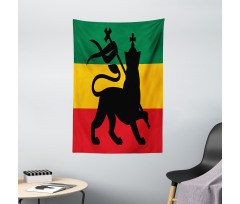 Judah Lion Reggae Flag Tapestry