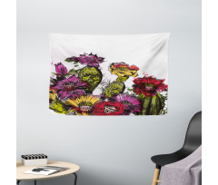 Potted Plant Blossom Wide Tapestry