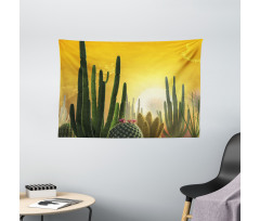 Sunset Desert Ecology Wide Tapestry