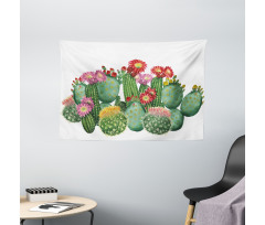 Saguaro Tropical Garden Wide Tapestry