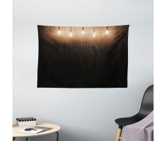 Wooden Room Wide Tapestry