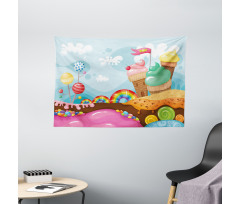 Dessert Land Wide Tapestry